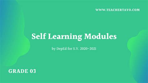 guro ako grade 3|Grade 3 Self Learning Modules (SLM) by DepEd, S.Y. 2020.